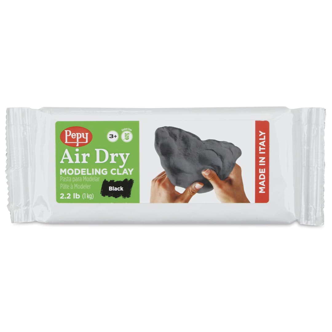 Open in modal - Pepy Air Dry Clay - Black, 2.2 lb - front of packaging