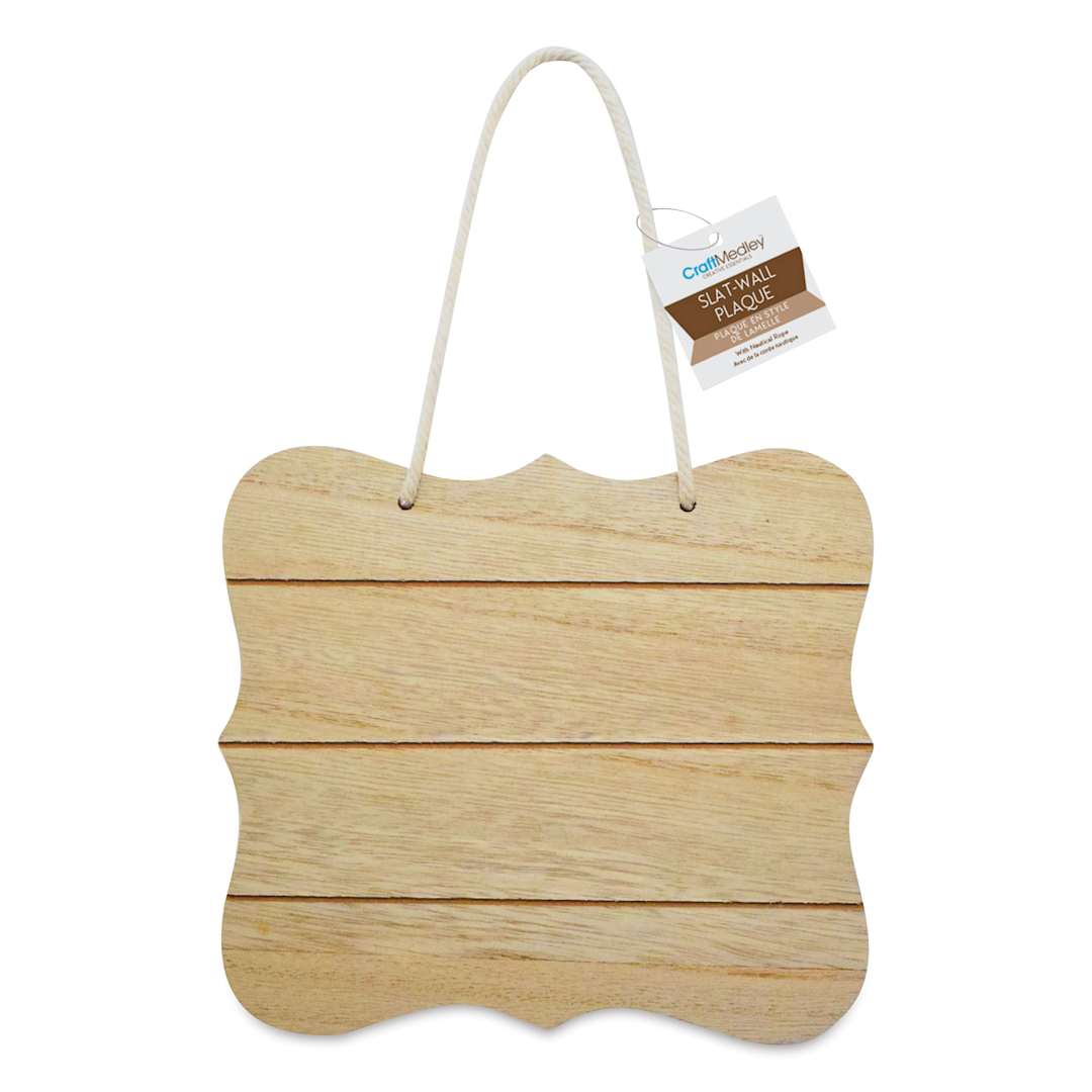 Open in modal - Craft Medley Wood Slat Wall Plaque - 15" Bracket
