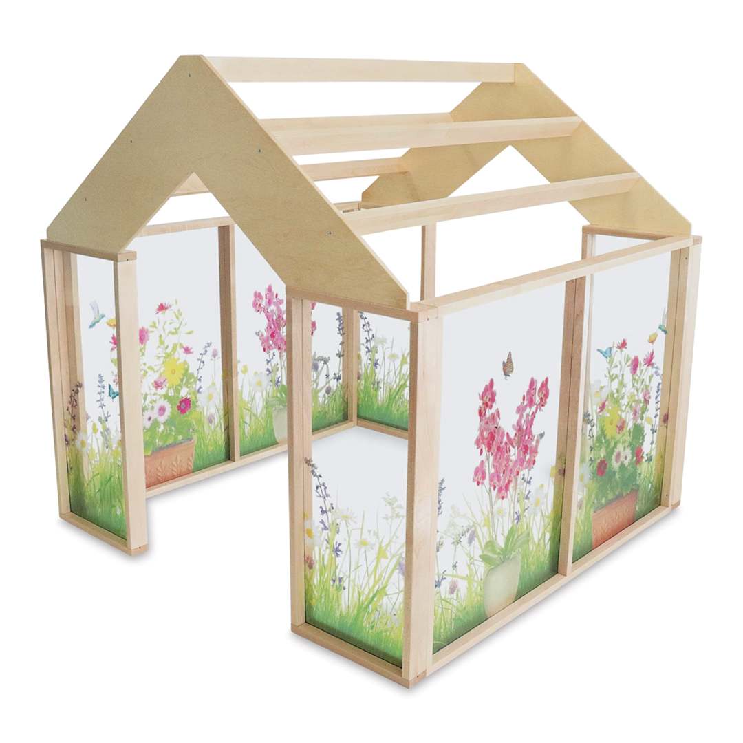 Open in modal - Whitney Brothers Nature View Play Greenhouse (Angled view)