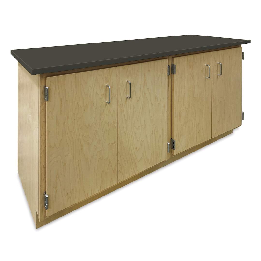 Open in modal - Hann Storage Bench - 4 Doors, Black HPL Top