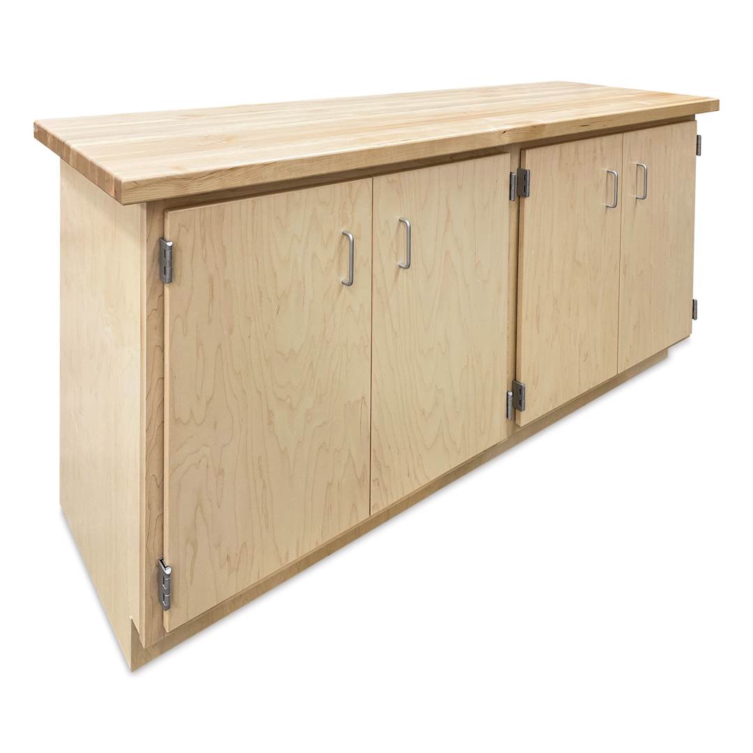 Open in modal - Hann Storage Bench - 4 Doors, Maple Top