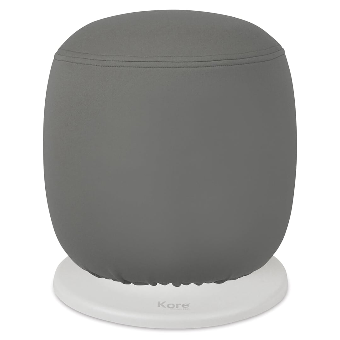 Open in modal - Kore Design Kid’s Adjustable Pivot Stool - Short, Gray, 13" - 17" - unraised