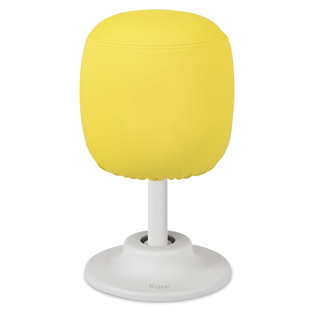 Open in modal - Kore Design Kid’s Adjustable Pivot Stool - Tall, Yellow, 16-1/2" - 21" - raised