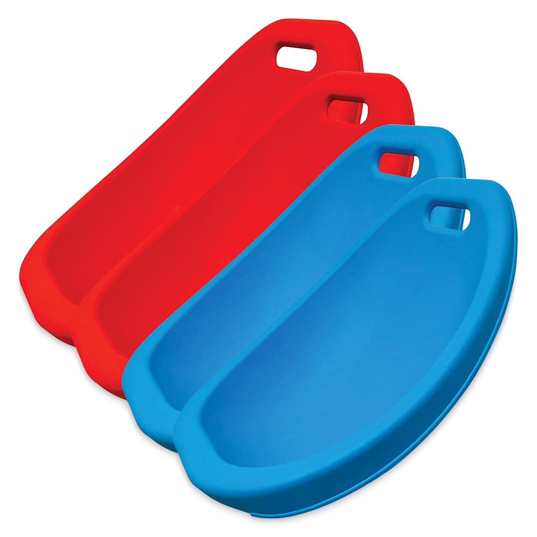 Open in modal - Kore Design Scoop Rockers - Kids, Light Blue and Red, Pkg of 4