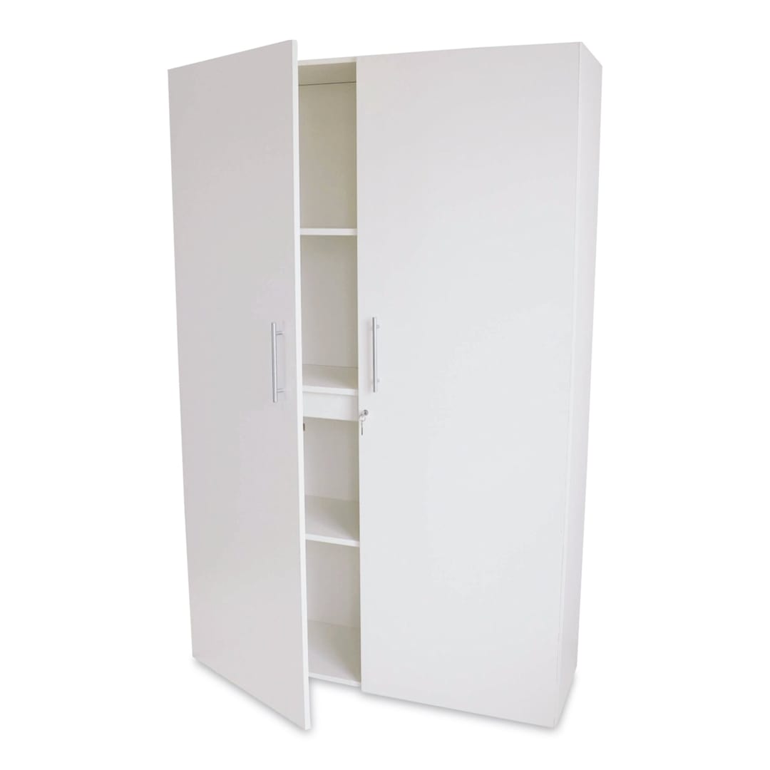 Open in modal - Whitney Brothers White Tall and Wide Wall Cabinet