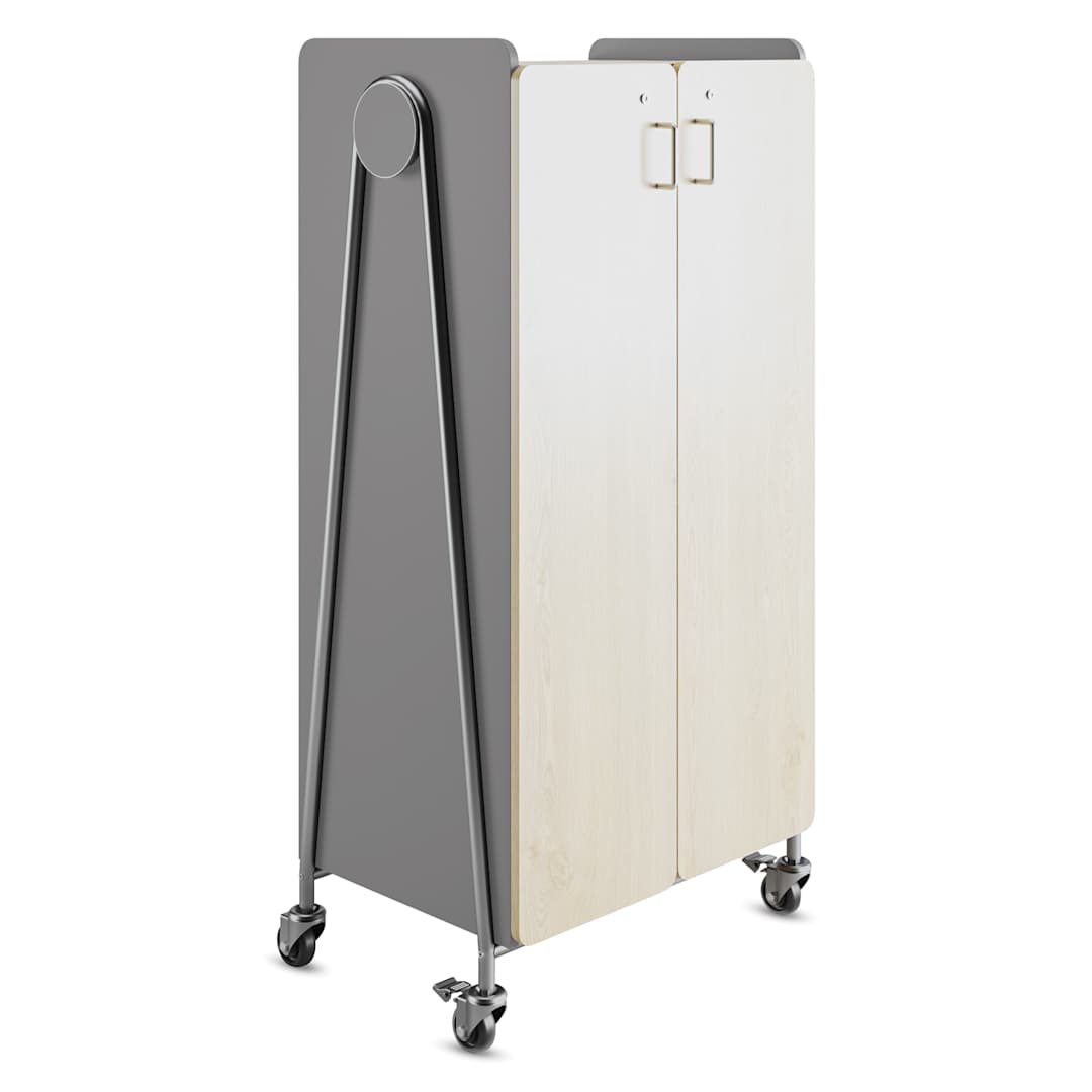 Open in modal - Safco Whiffle Typical 15 Double Storage Cart - Gray