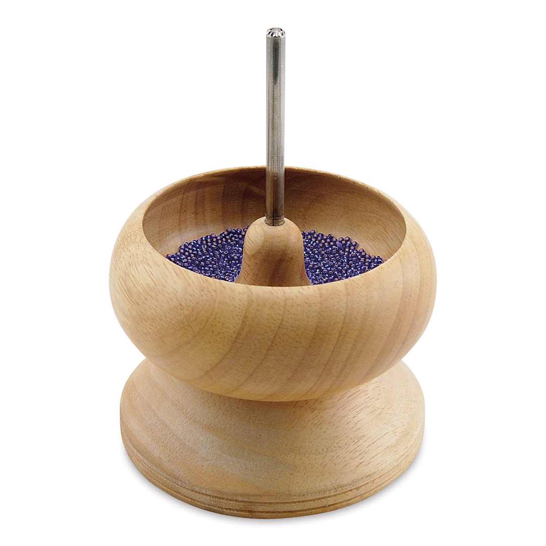 Open in modal - Beadalon Spin-N-Bead Bead Loader - 5-3/4"H x 4-1/4"W (Out of packaging, Bead Loader with beads, Beads not included)