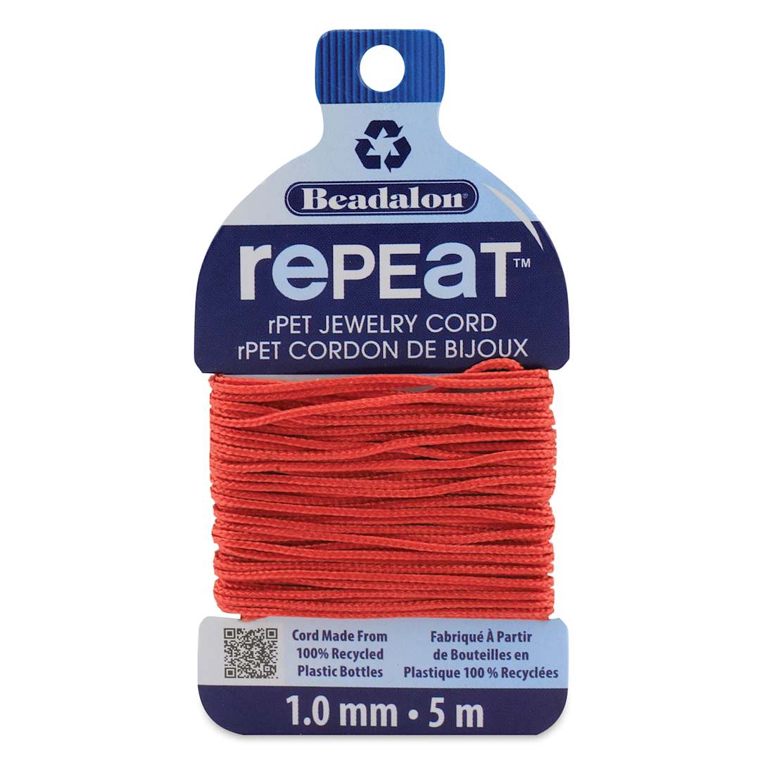 Open in modal - Beadalon Repeat Jewelry Cord - 1 mm x 5 m, Coral