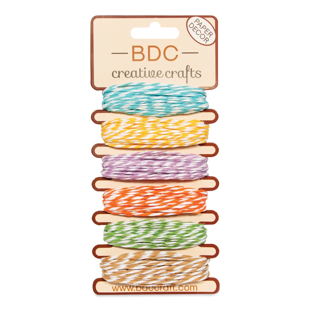 Open in modal - BDC Crafts Paper Twine Cards - Saffron, Pkg of 6