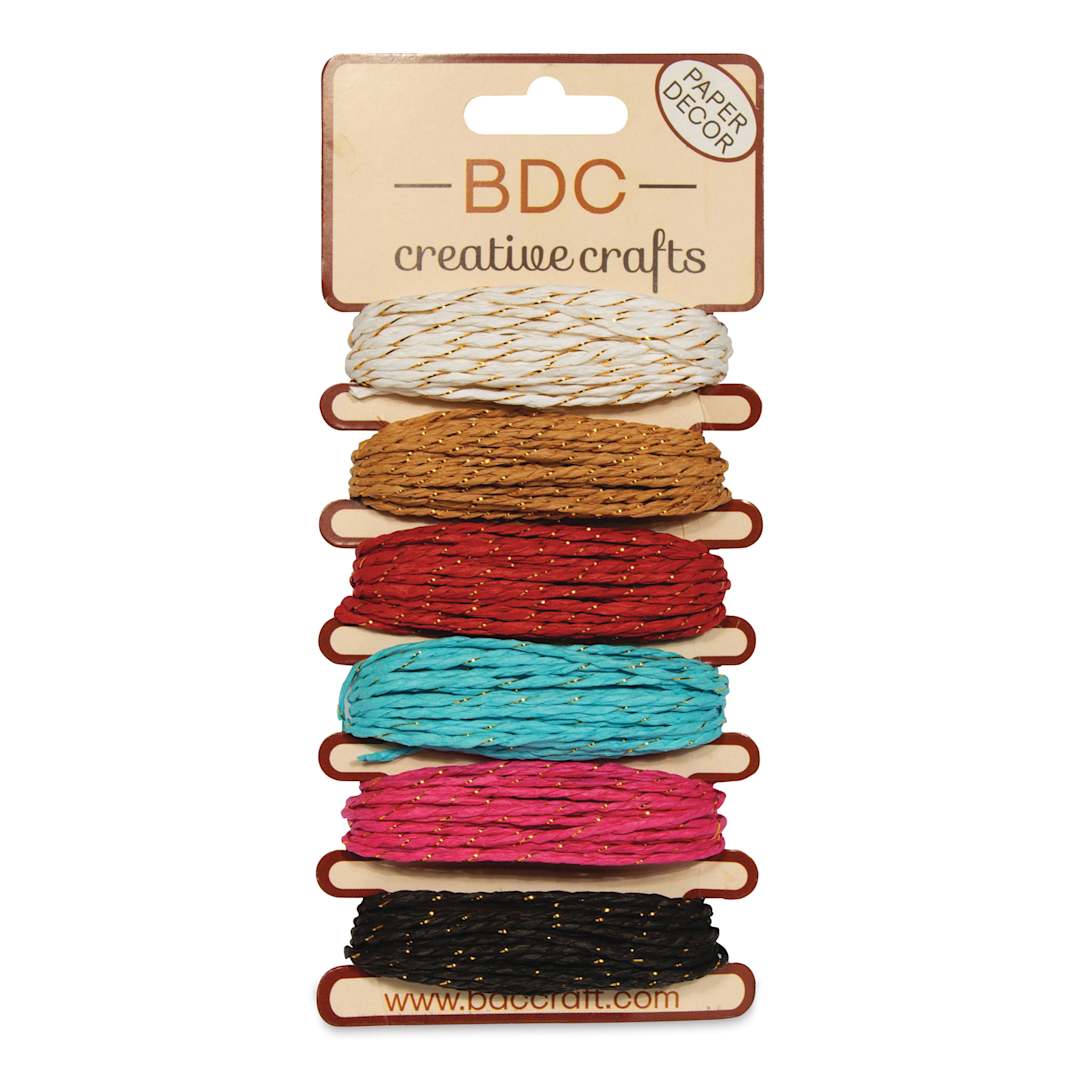 Open in modal - BDC Crafts Paper Twine Cards - Peony, Pkg of 6