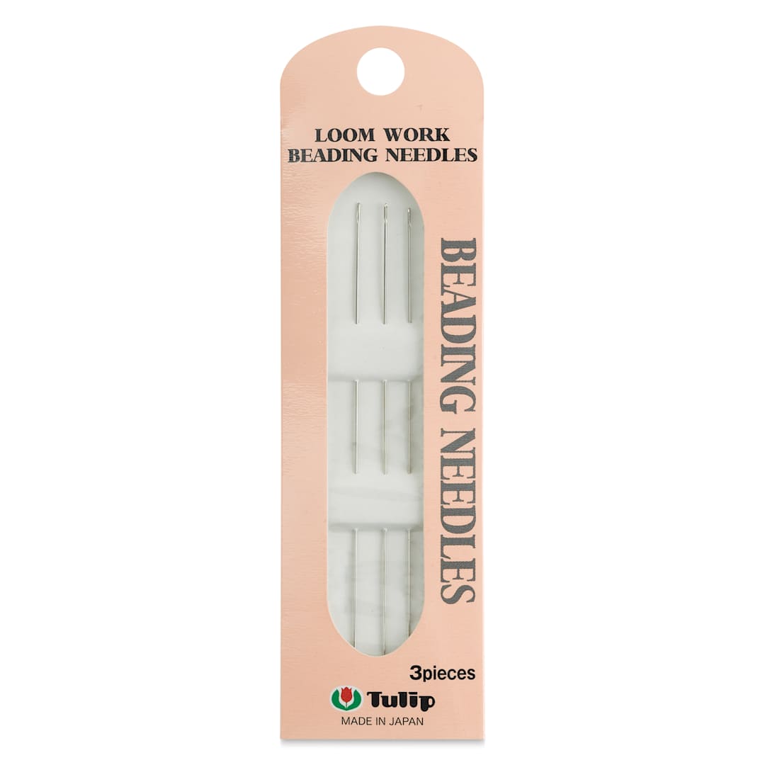 Open in modal - Tulip Needle Company Beading Needles - Loom Work, Pkg of 3, front of the packaging