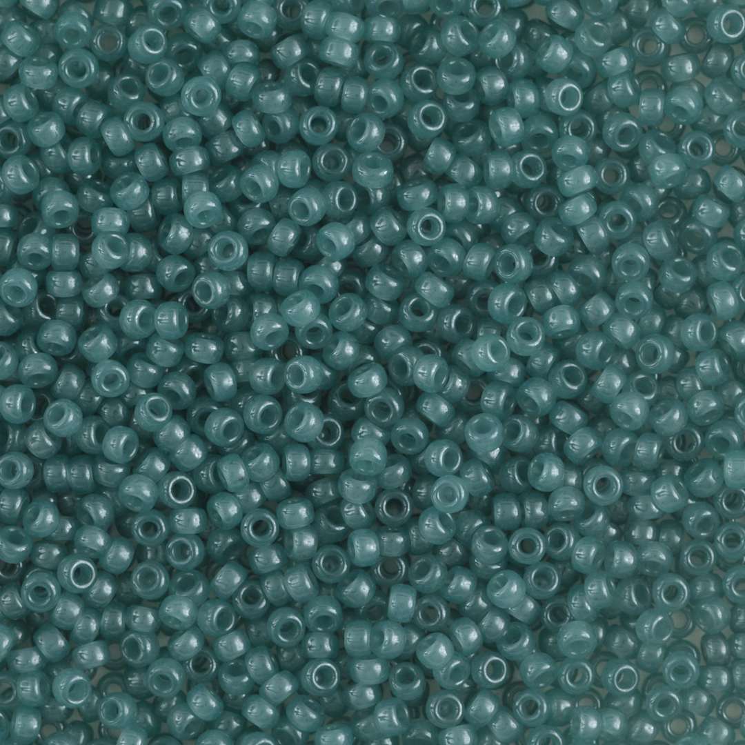 Open in modal - John Bead Miyuki Glass Seed Beads - Light Steel Blue, close-up