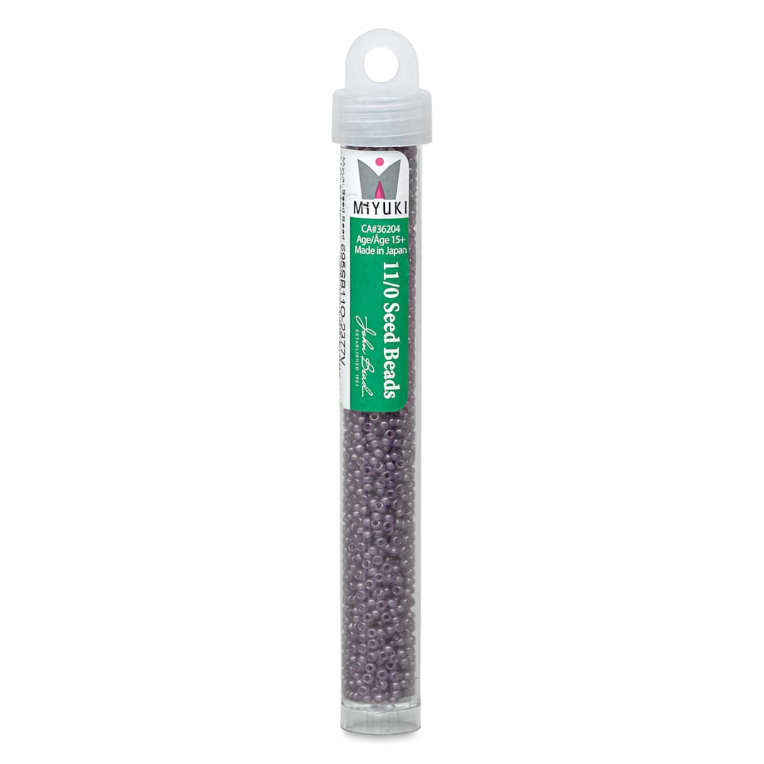 Open in modal - John Bead Miyuki Glass Seed Beads - Lavender, 22 g vial