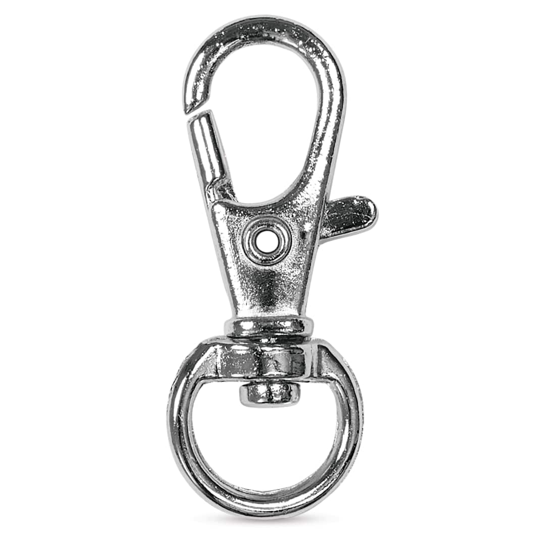 Open in modal - Craft Medley Key Ring Clips - Silver, 1.25", Pkg of 5