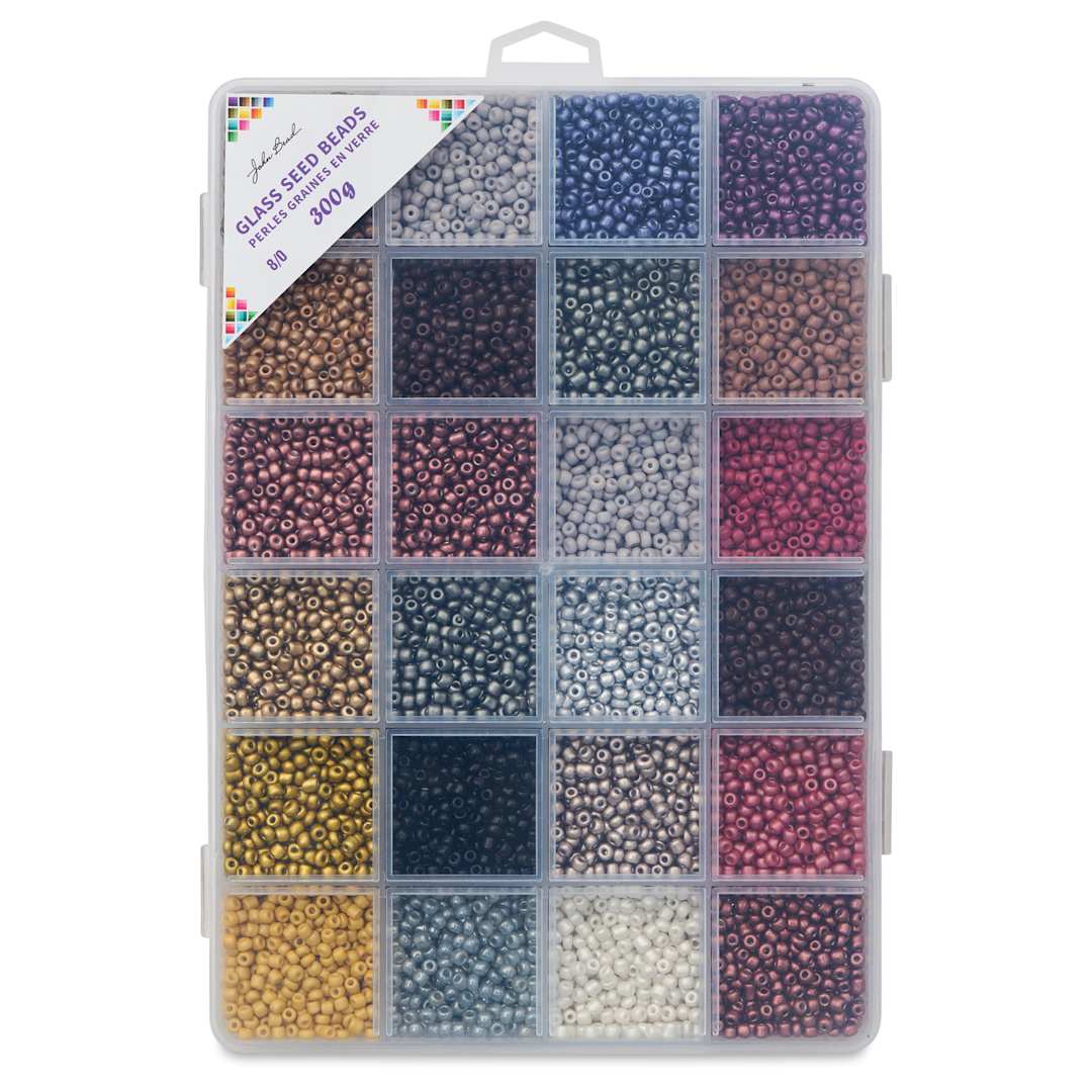 Open in modal - John Bead Color Mix Seed Bead Box - Rustic Cobblestones, Set of 24
