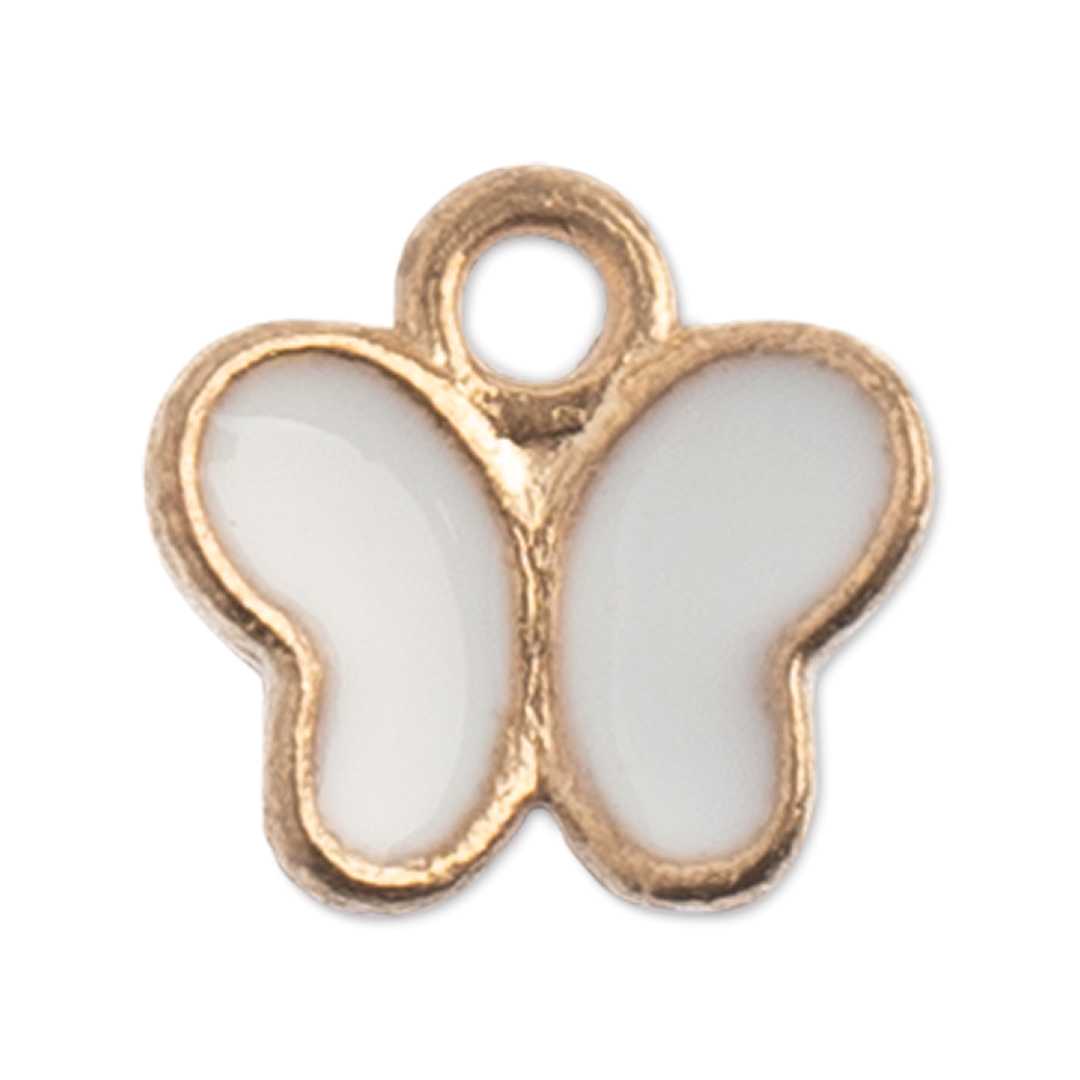 Open in modal - John Bead Sweet & Petite Charm - Butterfly, White
