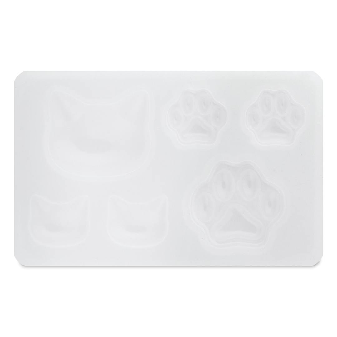 Open in modal - Jewelry Made By Me Silicone Mold - Cats and Dog Paws