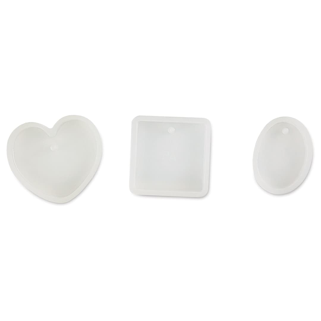 Open in modal - Jewelry Made By Me Resin Craft Silicone Mold - Heart, Square, and Oval