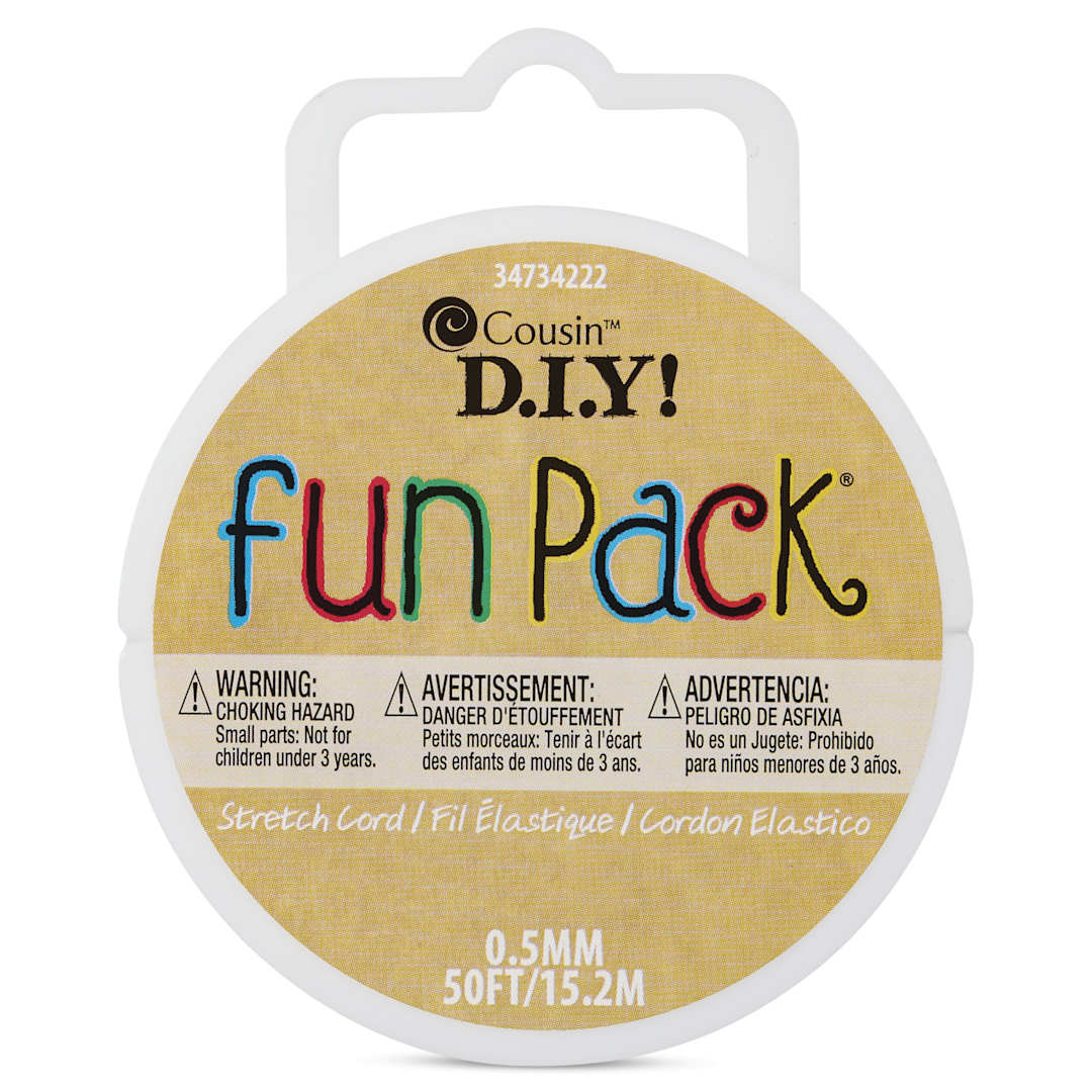 Open in modal - Cousin DIY Stretch Cord Spool - 0.5 mm x 50 ft - front