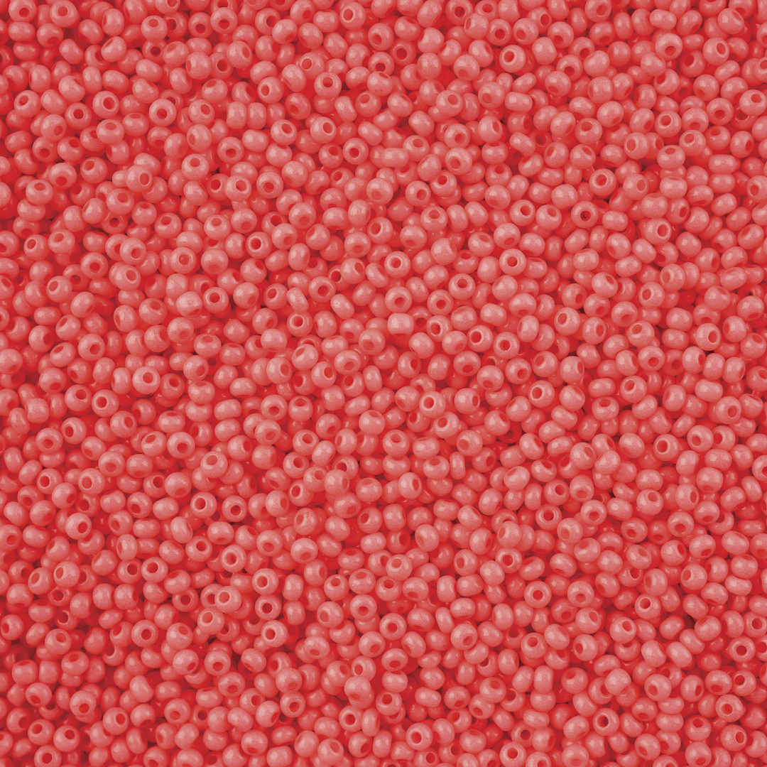 Open in modal - John Bead Solgel Chalk Dyed Czech Seed Beads - 11/0, Pink