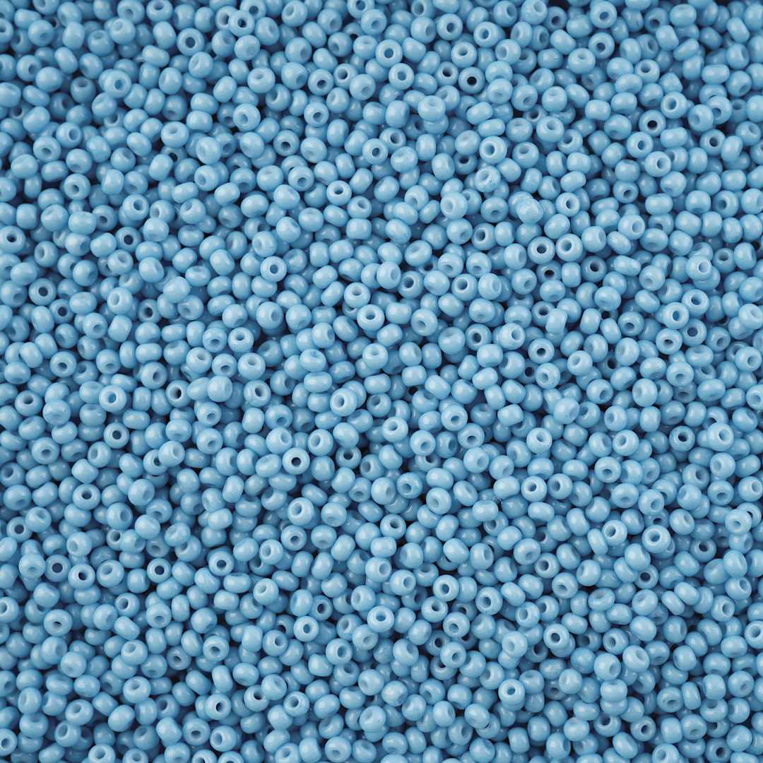 Open in modal - John Bead Solgel Chalk Dyed Czech Seed Beads - 11/0, Light Blue