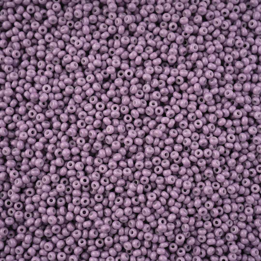 Open in modal - John Bead Solgel Chalk Dyed Czech Seed Beads - Orchid