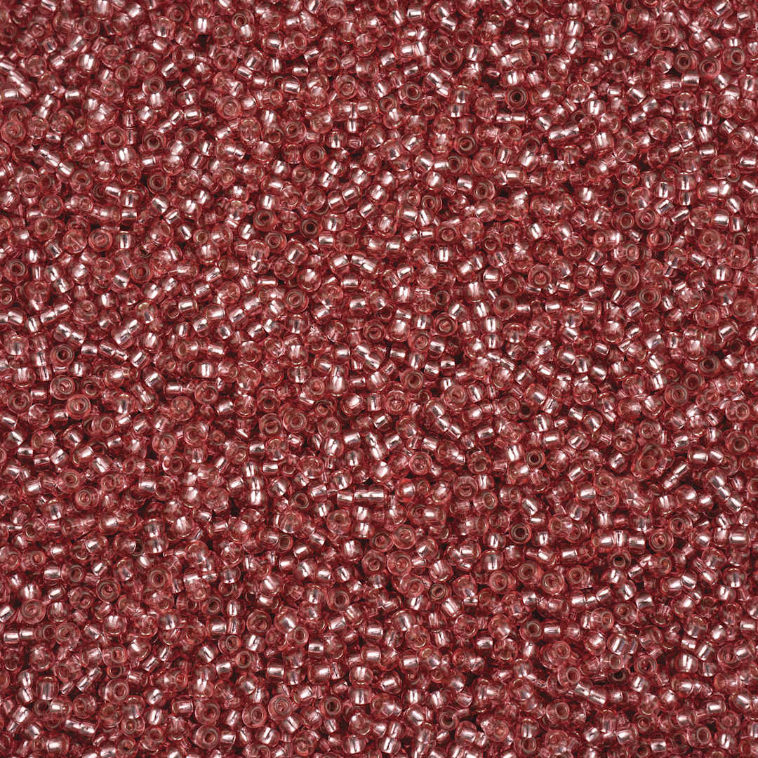 Open in modal - John Bead Solgel Czech Seed Beads - S/L, Dark Pink