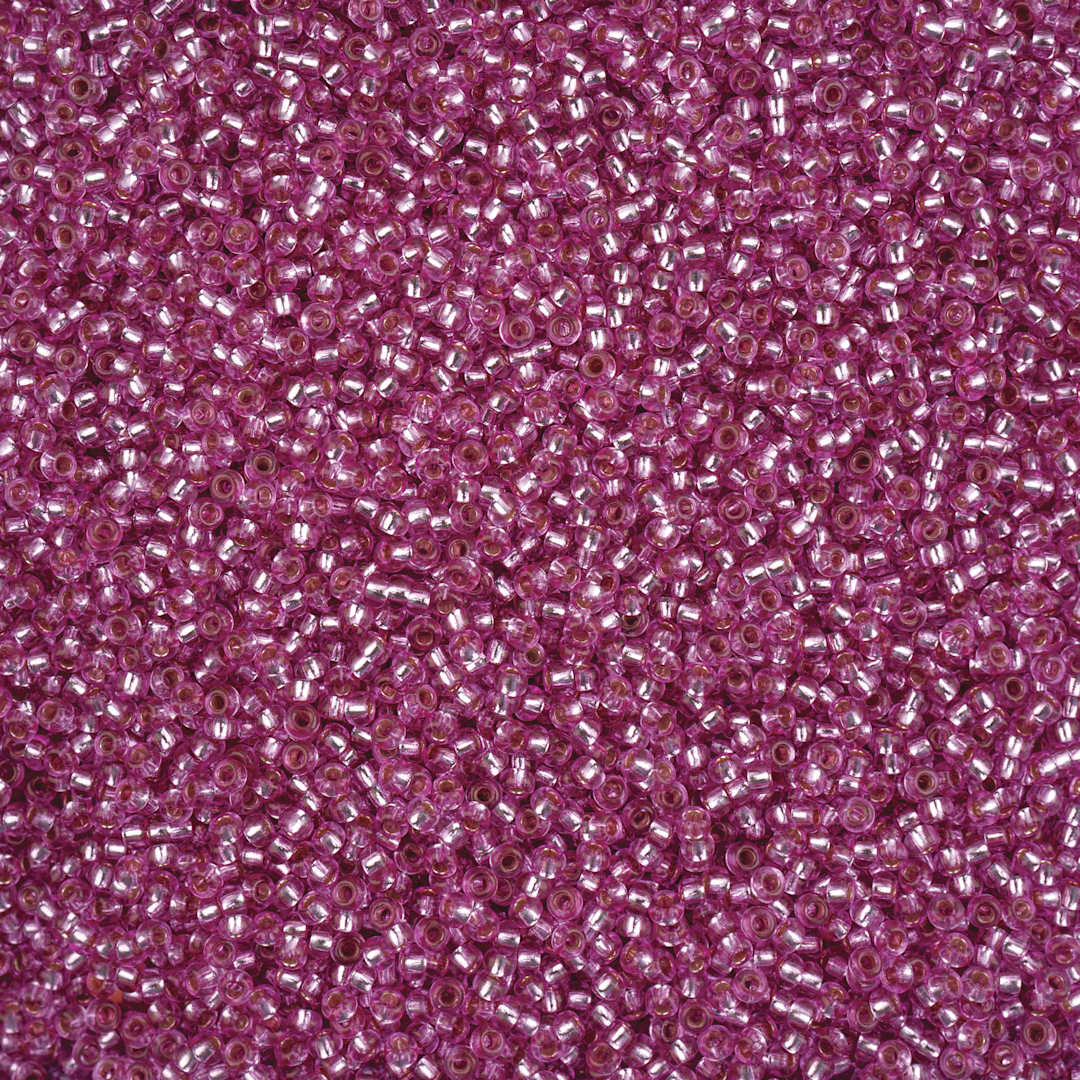 Open in modal - John Bead Solgel Czech Seed Beads - S/L, Bubble Gum Pink