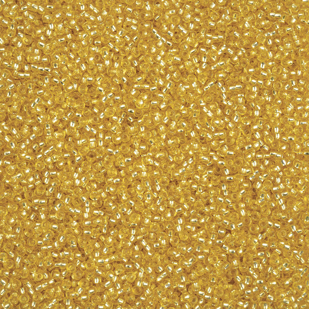 Open in modal - John Bead Solgel Czech Seed Beads - S/L, Yellow