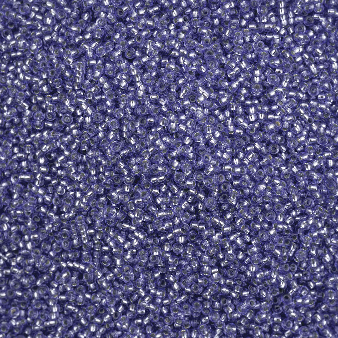 Open in modal - John Bead Solgel Czech Seed Beads - S/L, Purple