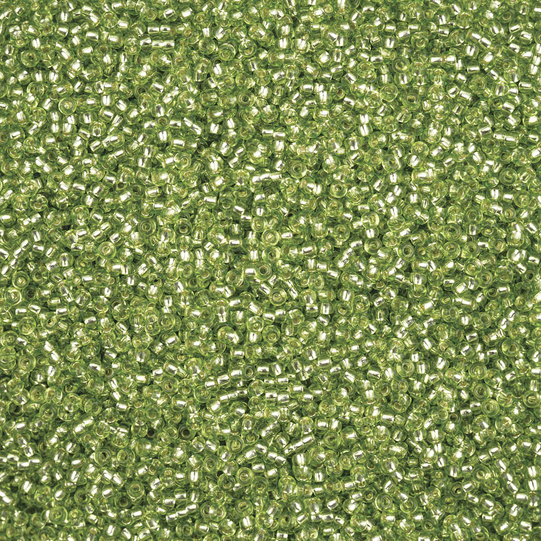Open in modal - John Bead Solgel Czech Seed Beads - S/L, Green