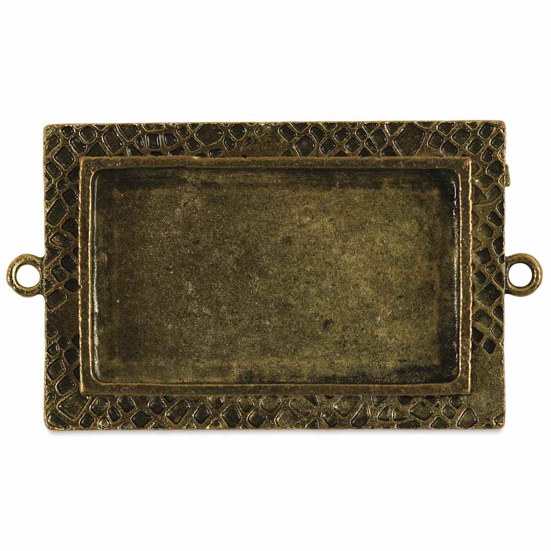 Open in modal - Ranger Ice Milan Bezel - Rectangle, Antique Bronze, 4.4 cm x 2.8 cm