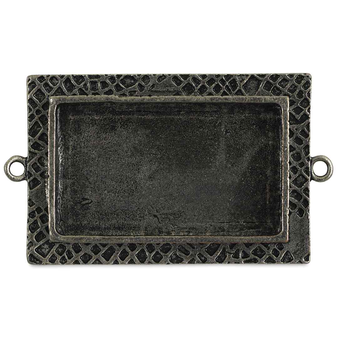 Open in modal - Ranger Ice Milan Bezel - Rectangle, Antique Silver, 4.4 cm x 2.8 cm