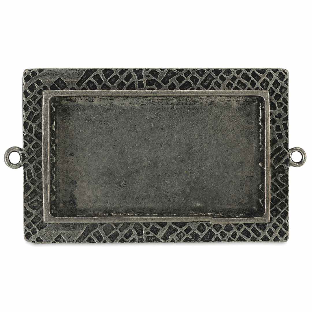 Open in modal - Ranger Ice Milan Bezel - Rectangle, Antique Silver, 5.2 cm x 3.4 cm