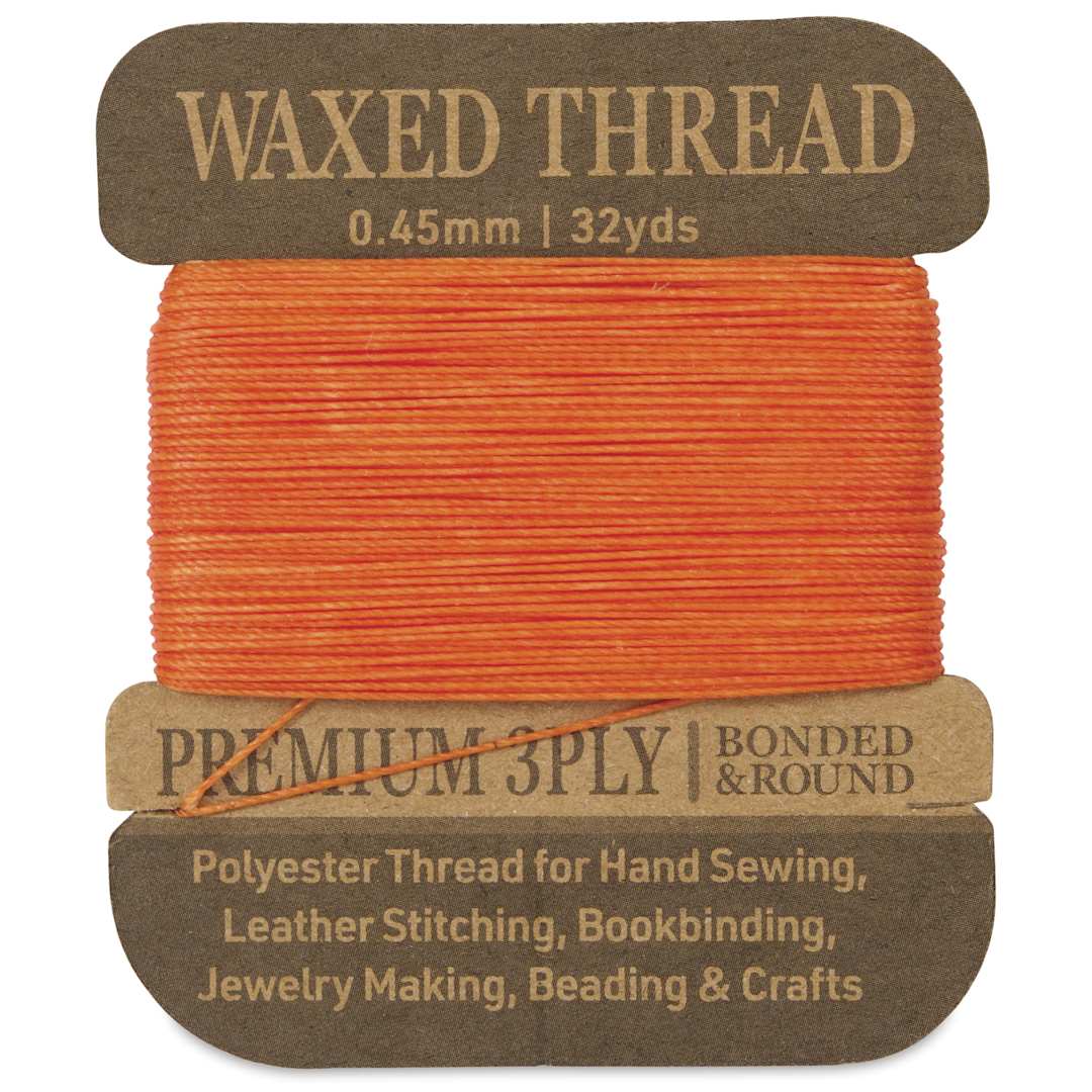 Open in modal - Hemptique Waxed Bonded & Round Thread - Cappuccino, 0.45 mm, 32 yds