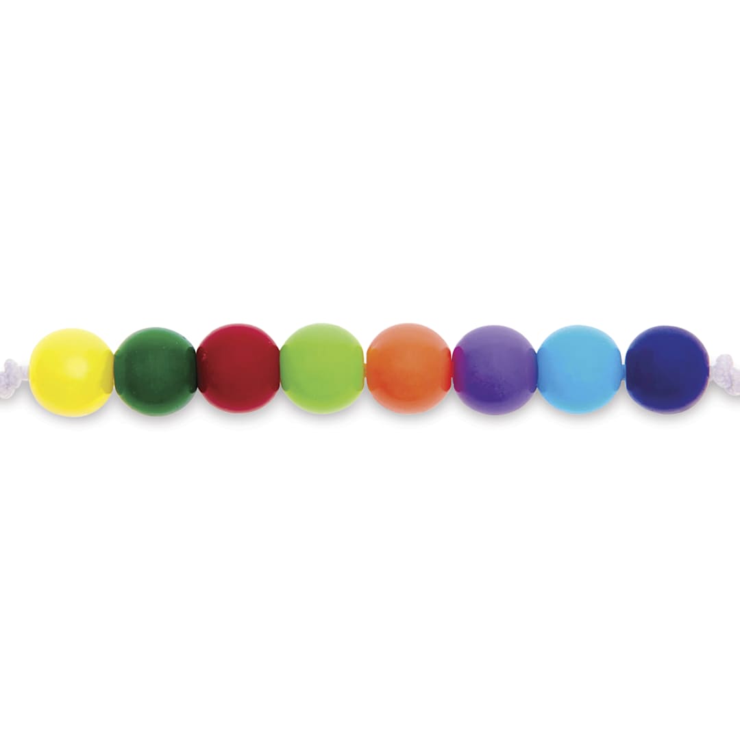 Open in modal - Rico Design Itoshii Plastic Beads - Classic Rainbow, 6 mm Dia.