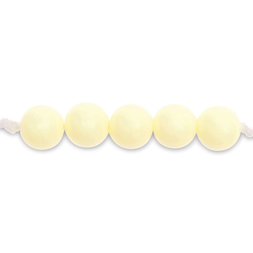 Open in modal - Rico Design Itoshii Plastic Beads - Off White, 10 mm Dia.