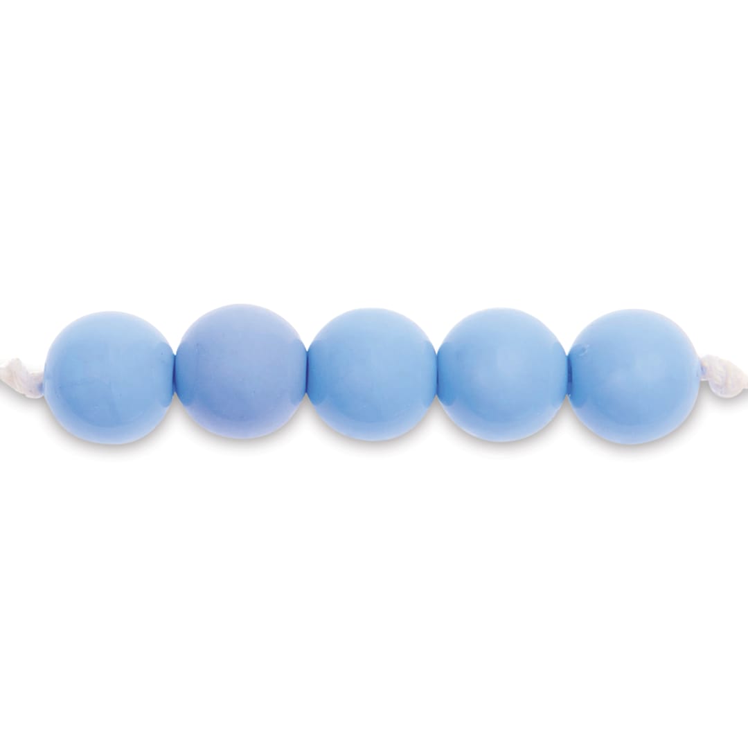 Open in modal - Rico Design Itoshii Plastic Beads - Blue-Gray, 10 mm Dia.