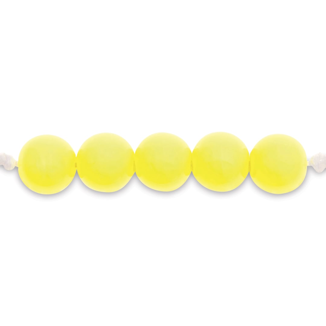 Open in modal - Rico Design Itoshii Plastic Beads - Yellow, 10 mm Dia.