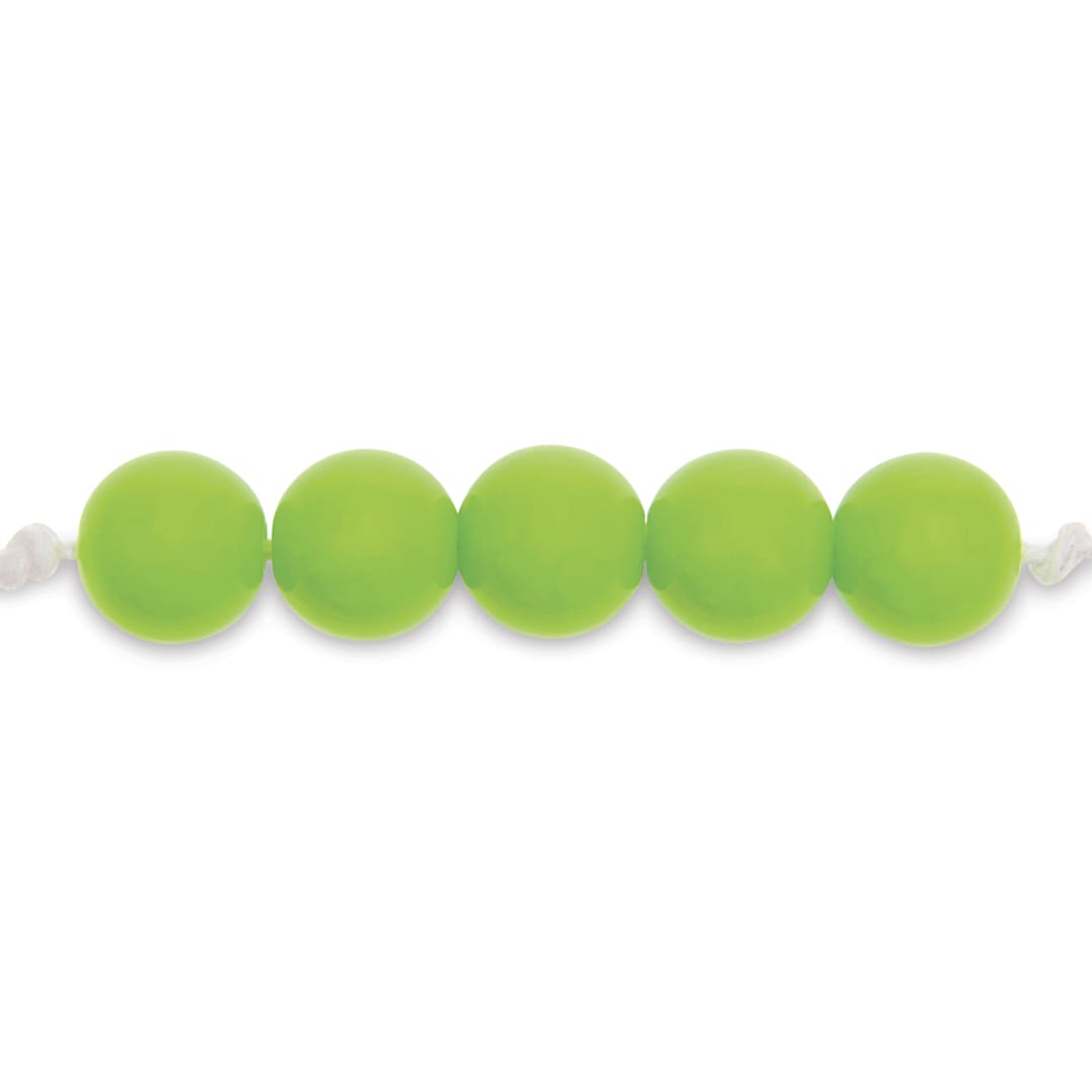 Open in modal - Rico Design Itoshii Plastic Beads - Green, 10 mm Dia.