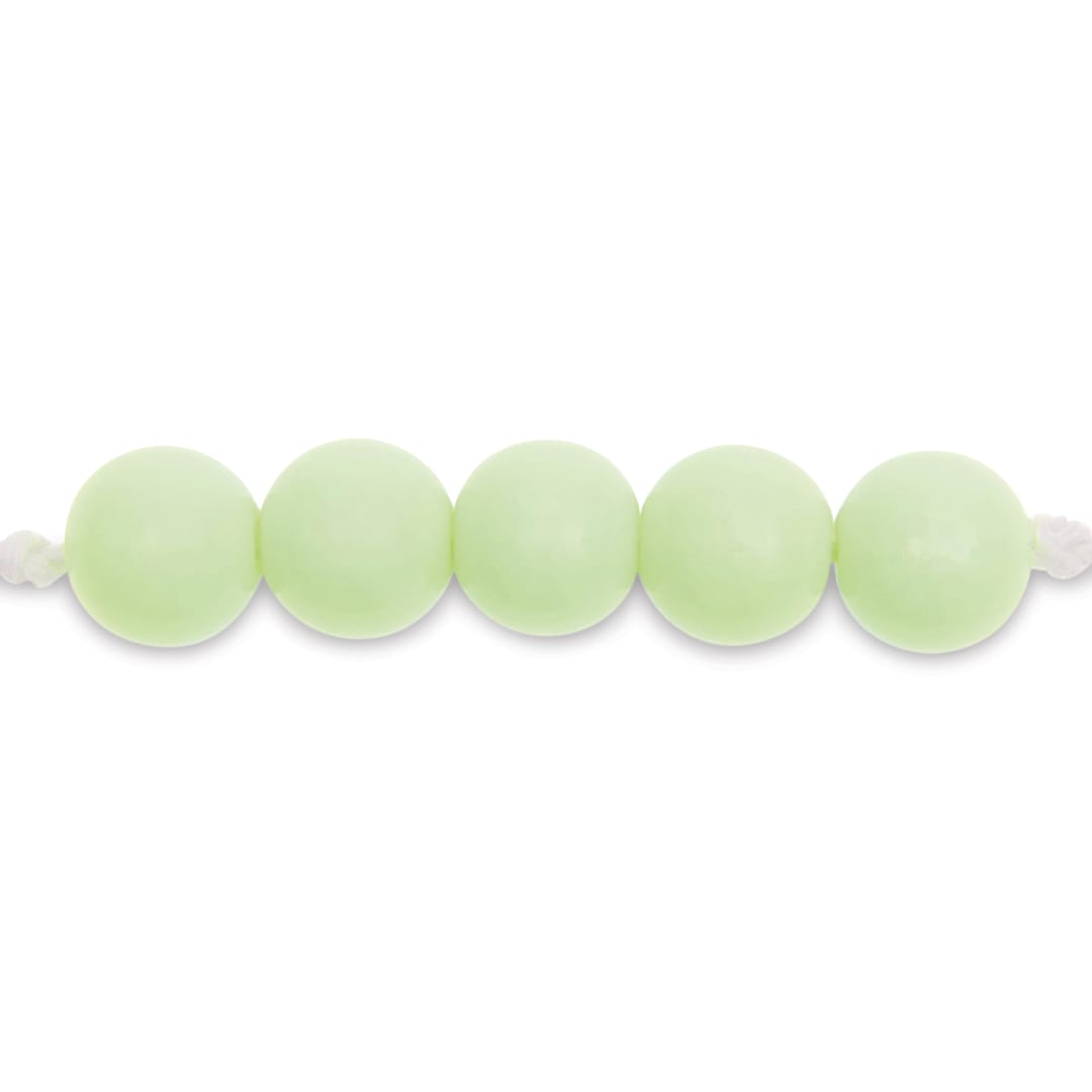 Open in modal - Rico Design Itoshii Plastic Beads - Light Green, 10 mm Dia.