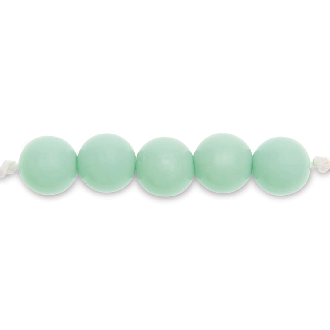 Open in modal - Rico Design Itoshii Plastic Beads - Mint, 10 mm Dia.