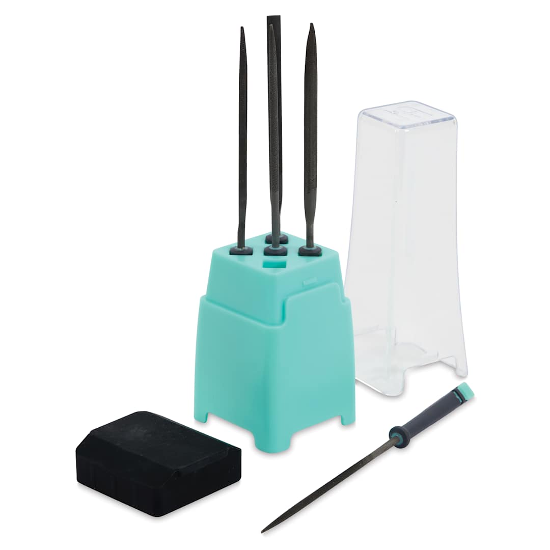 Open in modal - ImpressArt Needle File Set with File Block - Set of 5