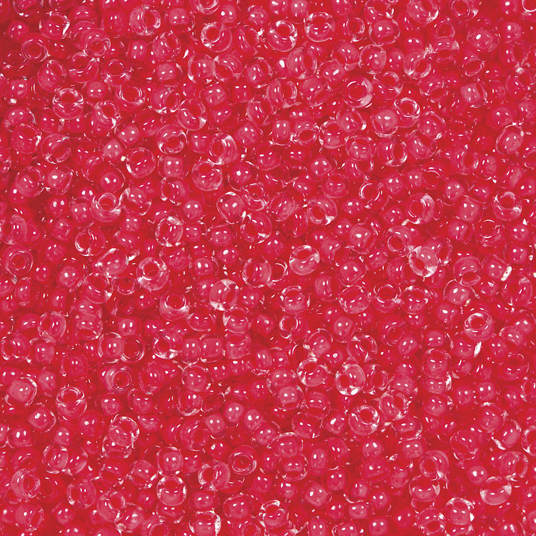 Open in modal - John Bead Terra Intensive Lining Czech Glass Seed Beads - 11/0, Red
