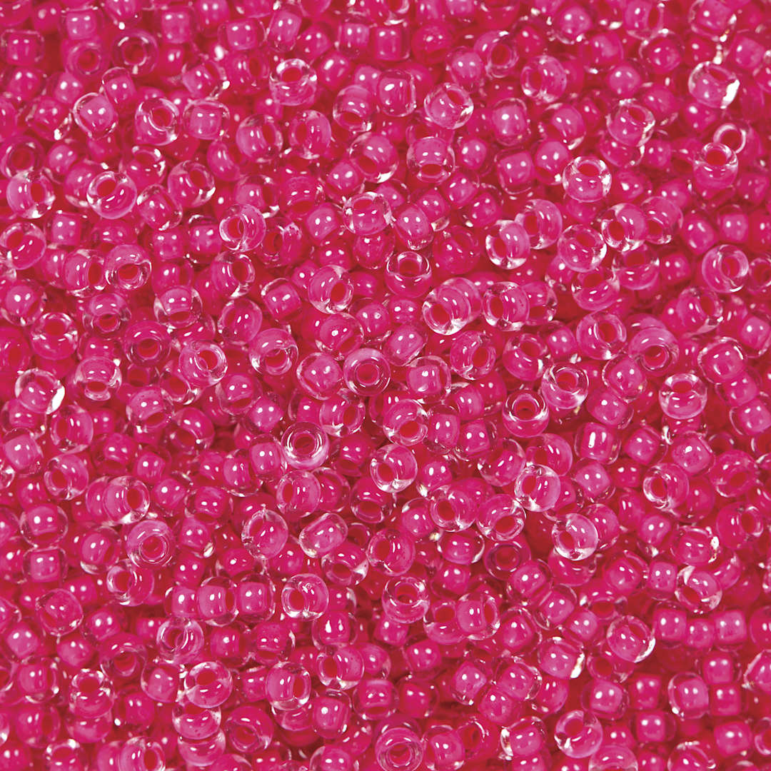 Open in modal - John Bead Terra Intensive Lining Czech Glass Seed Beads - 11/0, Rose