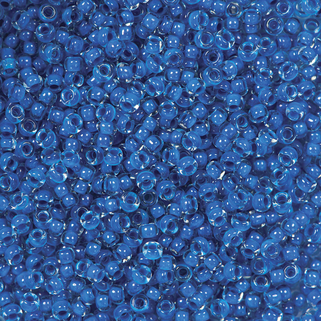 Open in modal - John Bead Terra Intensive Lining Czech Glass Seed Beads - 11/0, Blue
