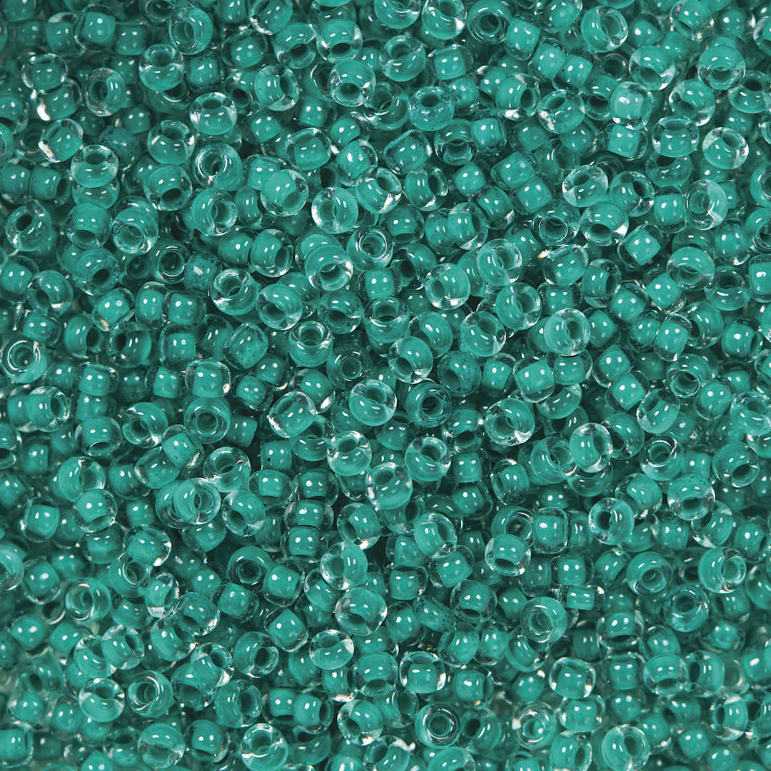 Open in modal - John Bead Terra Intensive Lining Czech Glass Seed Beads - 11/0, Dark Green