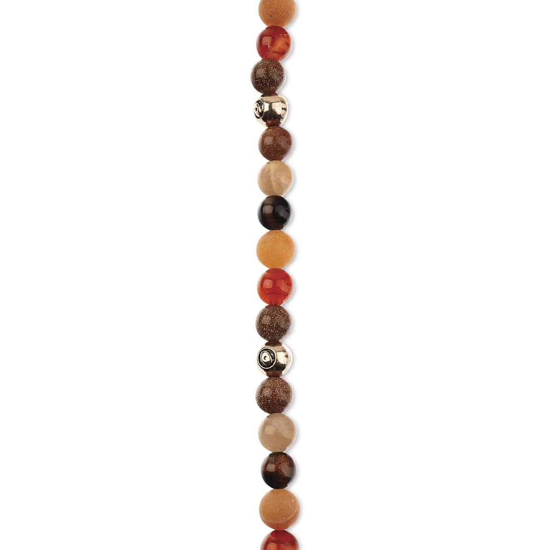 Open in modal - John Bead Solar System Glass Bead Strand - Sun, 8 mm Dia.