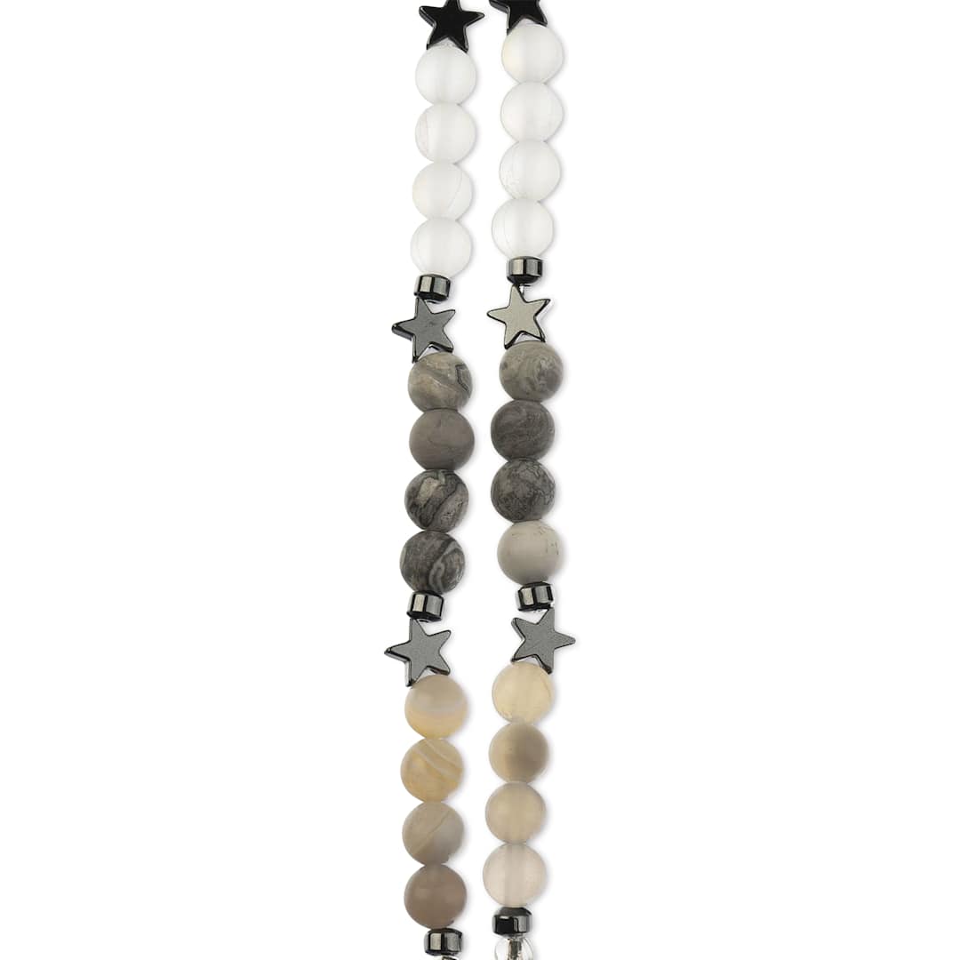 Open in modal - John Bead Solar System Glass Bead Strand - Mercury, 6 mm Dia.