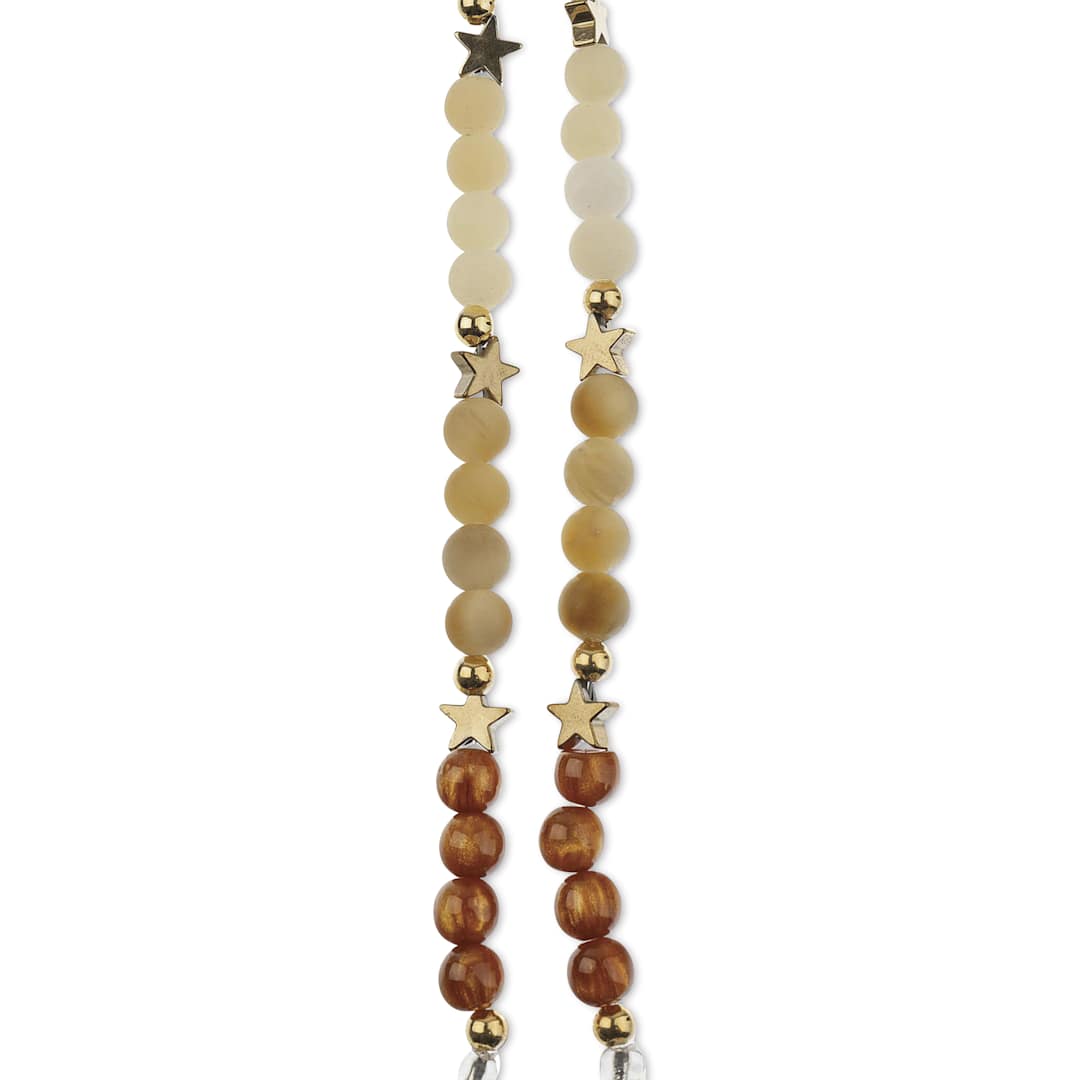 Open in modal - John Bead Solar System Glass Bead Strand - Venus, 6 mm Dia.